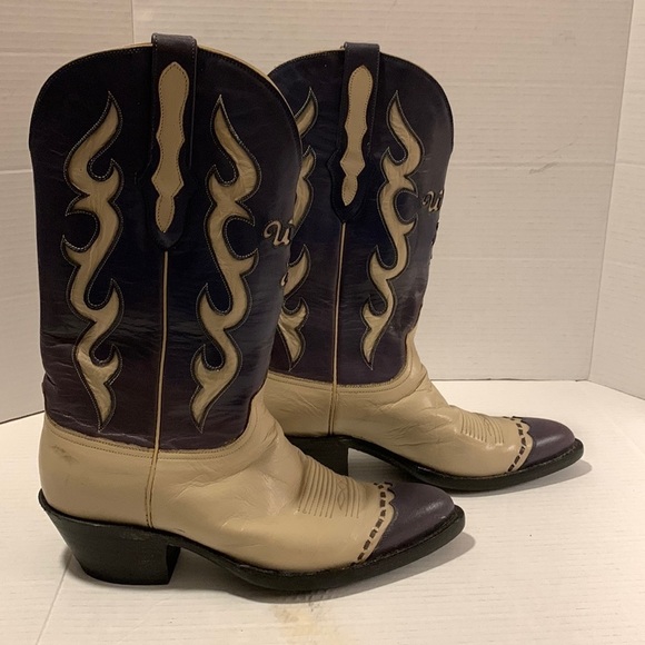 black jack Shoes - Sold- 𝅺BLACK Jack hand crafted cowboy pointy boots size 9.5